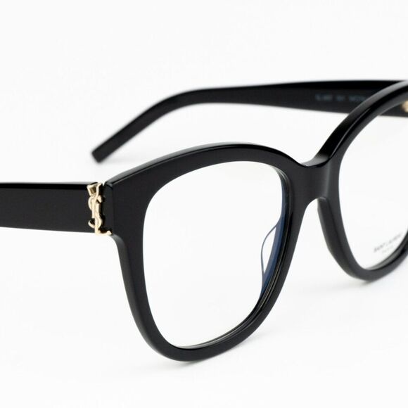 NEW Saint Laurent SLM97 001 Black Square Women Eyeglasses - Picture 8 of 13